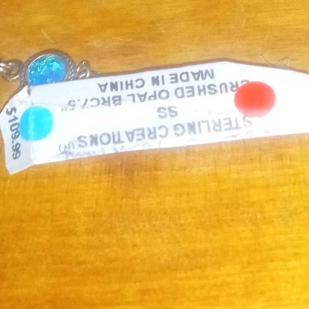 Indian Crushed Opel Bracelet